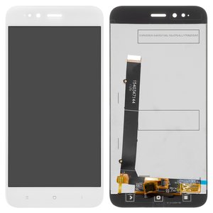 Дисплей для Xiaomi Mi 5X, Mi A1, білий, без рамки, High Copy, MDG2, MDI2, MDE2