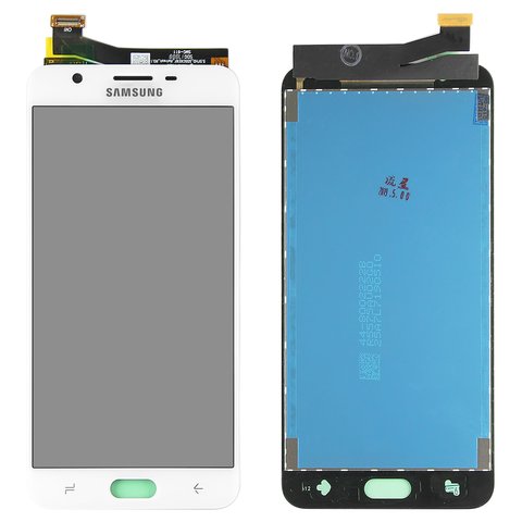 Дисплей для Samsung G611  Galaxy J7 Prime 2 2018 , белый, без рамки, Оригинал переклеено стекло 