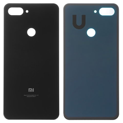 Задняя панель корпуса для Xiaomi Mi 8 Lite 6.26", черная, M1808D2TG
