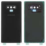 Задняя панель корпуса для Samsung N960 Galaxy Note 9, черная, со стеклом камеры, полная, Original (PRC), midnight black