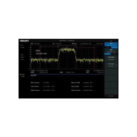 Программное расширение для измерения ACPR, OBW, CP, TDP SIGLENT SSA3000XP AMK