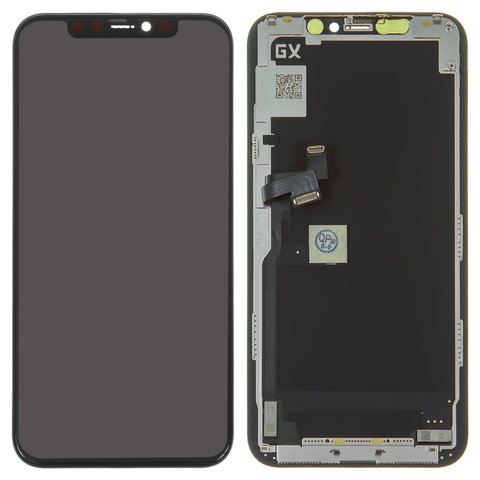 Дисплей для iPhone 11 Pro, черный, с рамкой, High Copy, AMOLED , GX OEM soft
