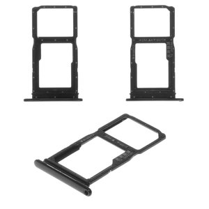 Тримач SIM карти для Huawei P Smart Z, чорний, c тримачем MMC, midnight black