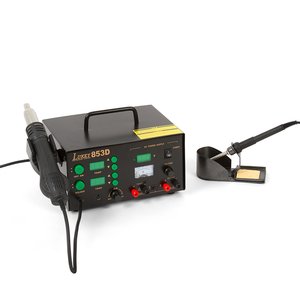 Паяльна станція термоповітряна Lukey 853D, б у, s n 375771243274, турбінна