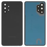 Задня панель корпуса для Samsung A325 Galaxy A32, чорна, із склом камери