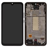 Дисплей для Samsung A346 Galaxy A34 5G, чорний, з рамкою, High Copy, з широким обідком, (OLED)
