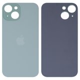 Задня панель корпуса для iPhone 15, зелена, не потрібно знімати скло камери, High Copy, big hole