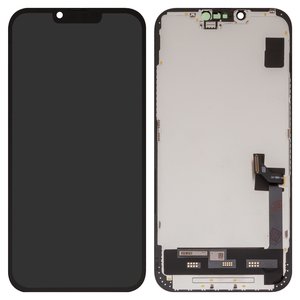 Дисплей для iPhone 14 Plus, черный, с рамкой, High Copy, OLED , OEM hard