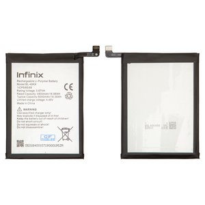 Акумулятор BL 49KX для Infinix Note 11, Note 12 2023  X676C , Note 12i X6819 , Li Polymer, 3,87 B, 5000 мАг, Original PRC 