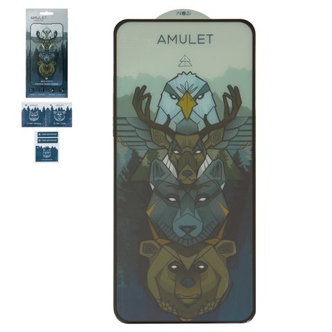 Защитное стекло iNobi Amulet для ZTE Blade V40, Blade V40 Pro, Blade V40s, Full Glue, Anti Static, черный