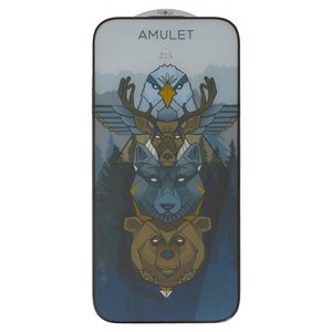 Захисне скло iNobi Amulet для Apple iPhone 16 Pro, Full Glue, Anti Static, чорний, шар клею нанесений по всій поверхні