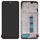 Дисплей для Xiaomi Redmi Note 12 4G, черный, с рамкой, Сopy, (IPS)
