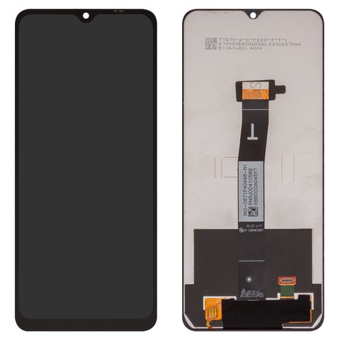 Дисплей для Xiaomi Poco C55, Redmi 11A, Redmi 12C, чорний, без рамки, Сopy