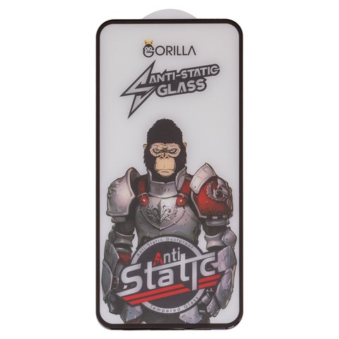 Защитное стекло для Samsung A356 Galaxy A35 5G, A556 Galaxy A55, M356 Galaxy M35, совместимо с чехлом, Full Glue, Anti Static, черный, cлой клея нанесен по всей поверхности, gorilla