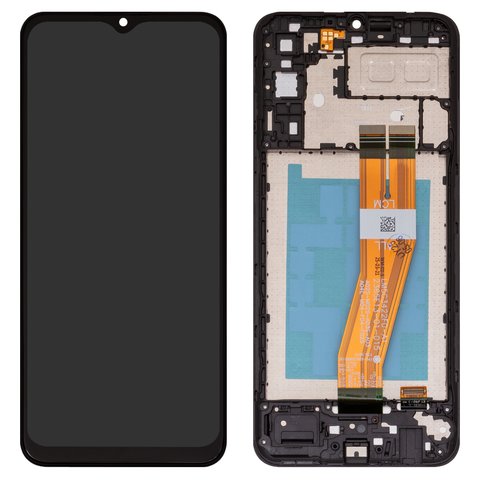 Дисплей для Samsung A042 Galaxy A04e, черный, с рамкой, High Copy