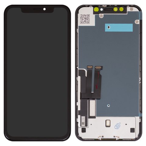 Дисплей для iPhone XR, черный, с рамкой, Copy, без упаковки, TFT , GX