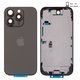 Корпус для iPhone 16 Pro, черный, с держателем SIM-карты, с боковыми кнопками, Original (PRC), EU Version, black titanium
