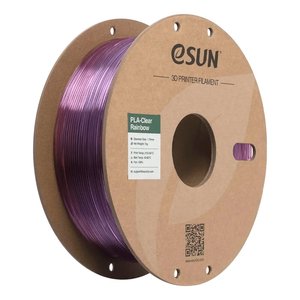 Філамент для 3D принтера eSUN PLA Clear Rainbow Purple Red, 1 кг