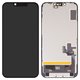 Дисплей для iPhone 14, чорний, з рамкою, High Copy, без помилки, (OLED), DD-OLED OEM soft, diagnosable