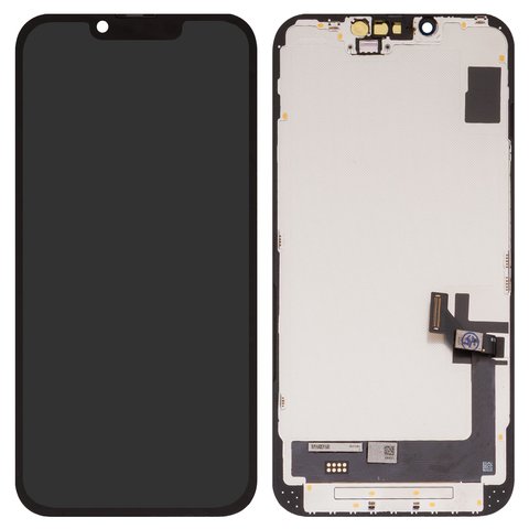 Дисплей для iPhone 14, черный, с рамкой, без ошибки, Box , OLED , GXQC soft