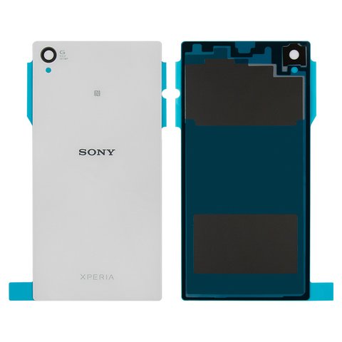 Housing Back Cover compatible with Sony C6902 L39h Xperia Z1, C6903 Xperia Z1, white 