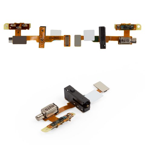Cable flex puede usarse con Huawei Ascend P7, del conector de auriculares, con vibrador, con componentes