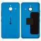 Housing Back Cover compatible with Microsoft (Nokia) 640 XL Lumia Dual SIM, (dark blue, with side button)