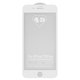 Защитное стекло All Spares для Apple iPhone 8 Plus, 0,26 мм 9H, 5D Full Glue, белый, cлой клея нанесен по всей поверхности