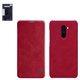 Case Nillkin Qin leather case compatible with Xiaomi Pocophone F1, (red, flip, PU leather, plastic, M1805E10A) #6902048163621