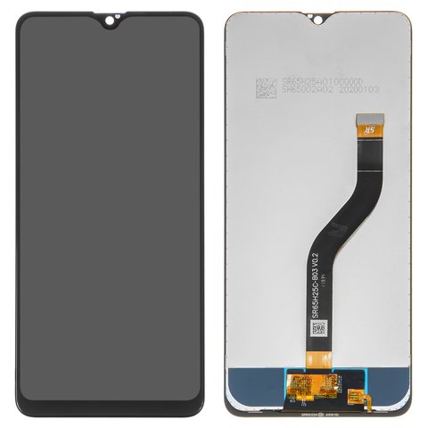 LCD compatible with Samsung A207 Galaxy A20s, black, Best copy, without frame, Copy 