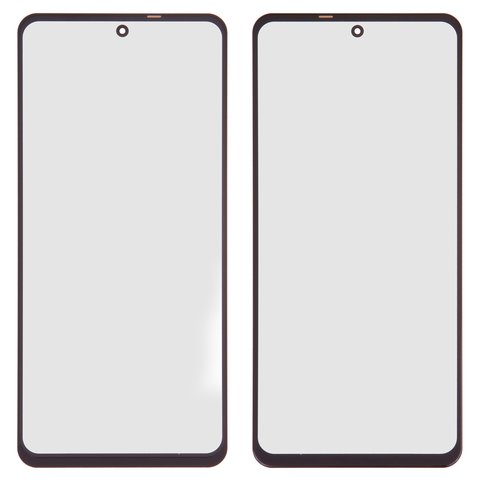 Housing Glass compatible with Xiaomi Mi 10T Lite, Poco X3, Poco X3 NFC, Poco X3 Pro, with OCA film, black, M2007J17G 