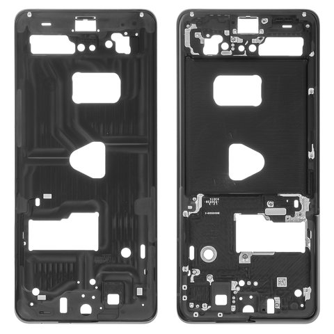 Housing Middle Part compatible with Samsung G998 Galaxy S21 Ultra 5G, black, LCD binding frame 