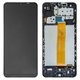 LCD compatible with Samsung M127 Galaxy M12, (black, with frame, Original (PRC), M127F_REV0.1)