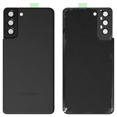 Housing Back Cover compatible with Samsung G996 Galaxy S21 Plus 5G, black, with camera lens, phantom black 