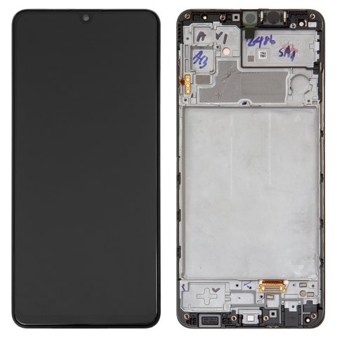 LCD compatible with Samsung M325 Galaxy M32, black, with frame, Original, service pack  #GH82 26193A GH82 25981A