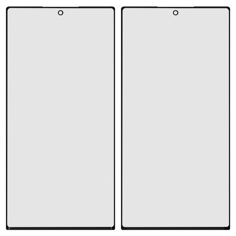 Housing Glass compatible with Samsung S908B Galaxy S22 Ultra 5G, with OCA film, black 