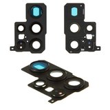 Camera Lens compatible with Samsung S908B Galaxy S22 Ultra 5G, (black, with frames)
