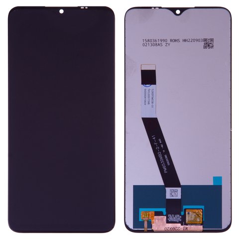 LCD compatible with Xiaomi Poco M2, Redmi 9, black, without frame, Copy, In Cell, M2004J19G, M2004J19C 