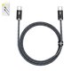 USB Cable Baseus Dynamic Series, (2xUSB type-C, 100 cm, 100 W, gray) #CALD000216