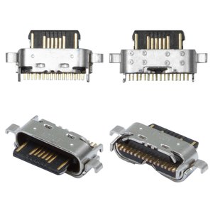 Коннектор зарядки для Motorola Moto G14 PAYF0010IN; Samsung A057 Galaxy A05s, 16 pin, USB тип C