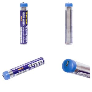 Estaño Mechanic N83, 0,8 mm, 25 g, para soldar láminas de niquel de baterías