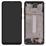 LCD compatible with Samsung A336 Galaxy A33 5G, (black, with frame, High Copy, (OLED), 6.36" LCD)