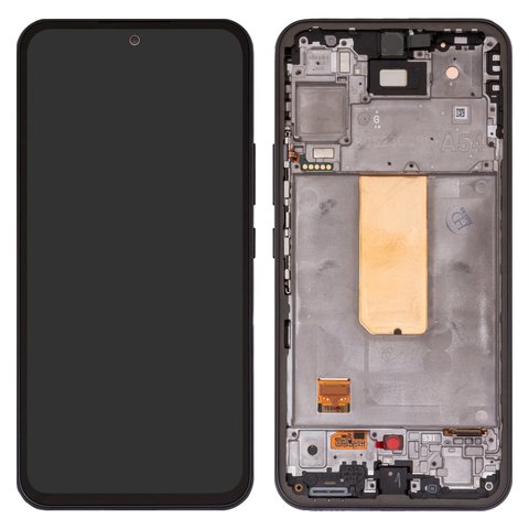 Pantalla LCD puede usarse con Samsung A546 Galaxy A54 5G, negro, con marco, Original PRC 