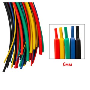 Heat Shrink Tube, 1 m, 6.0 mm, black 