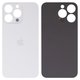 Housing Back Cover compatible with iPhone 13 Pro, (white, silver, no need to remove the camera glass, Original (PRC), Silver, big hole)