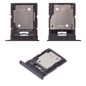 SIM Card Holder compatible with Xiaomi Redmi Note 12 Pro 4G, gray, graphite gray 