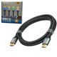 Cable HDMI 2.0V 4K 3840P, 5 m, con conectores dorados, negro