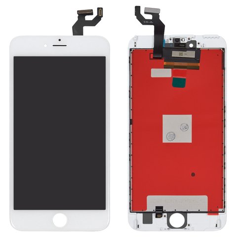 Pantalla LCD puede usarse con Apple iPhone 6S Plus, blanco, con