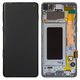 LCD compatible with Samsung G973 Galaxy S10, (green, with frame, Original, service pack) #GH82-18850E/GH82-18835E