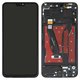 LCD compatible with Huawei Honor 8X, Honor View 10 Lite, (black, with frame, original (change glass) , JSN-L21/JSN-L22/JSN-L23/JSN-L42/JSN-AL00/JSN-TL00)